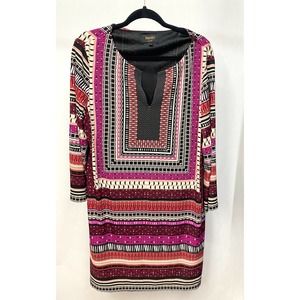 laundry by Shelli Segal Boho Risque Dress Multicolored Size Large